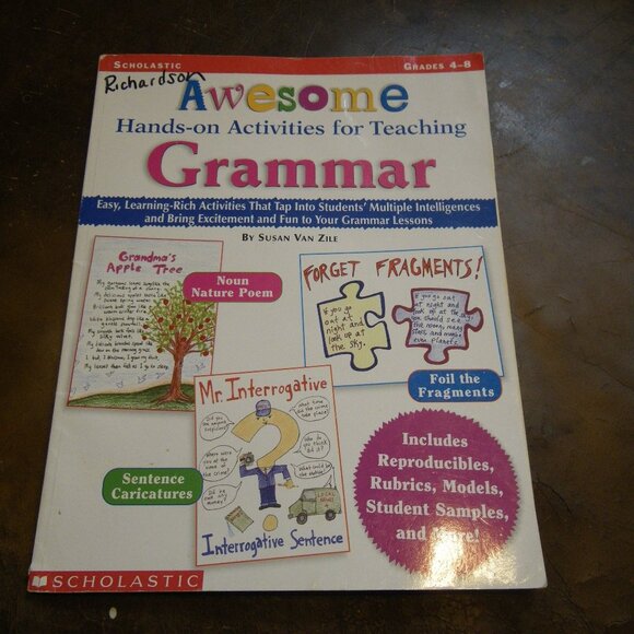 Awesome Hands-on Activities for Teaching Grammar Grades 4-8 Education Resource - Picture 1 of 3